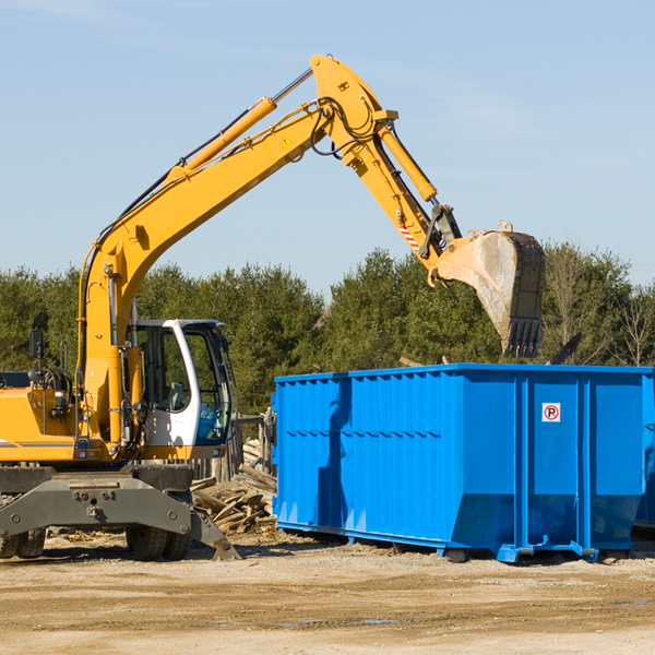 are there any restrictions on where a residential dumpster can be placed in St Johns County